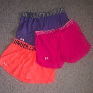 3 pairs of Under Armour athletic shorts
